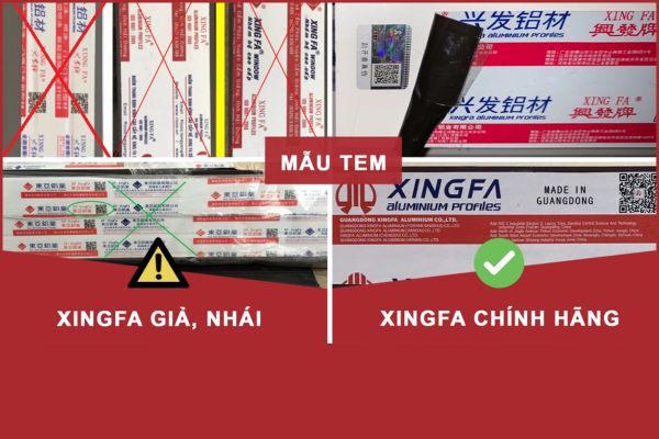 Cách xác định cửa nhôm Xingfa nhập khẩu đạt chuẩn chính hãng